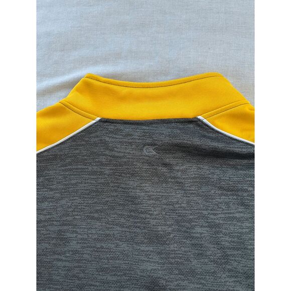 Men's Mizzou University 1/4 Zip Pullover Logo, Gray/Yellow Size XL, Pockets - Picture 6 of 6